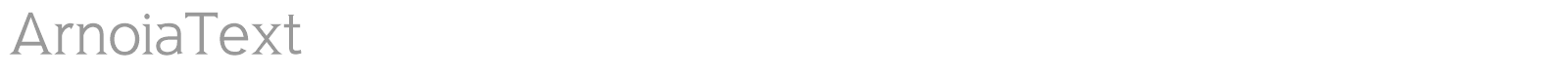 Arnoia font preview